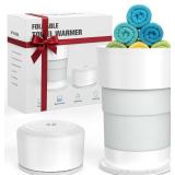 BoxLegend Foldable Towel Warmer for Bathroom, 21L Large Hot Towel Warmer for SPA, Towels, Robes, Blankets with Timer, Auto Shut Off, Fits Up to Two 40"x70" Oversized Towels (Gray)