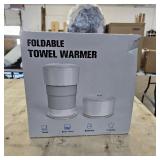 BoxLegend Foldable Towel Warmer for Bathroom, 21L Large Hot Towel Warmer for SPA, Towels, Robes, Blankets with Timer, Auto Shut Off, Fits Up to Two 40"x70" Oversized Towels (Gray)