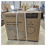 110/120v 1.5kw Mini Tank Electric Water Heater 2.5 Gallon Compact Under Sink Water Heater Knob Temperature Adjustment Instant Hot for Home Kitchen (2.5 Gallon- White)