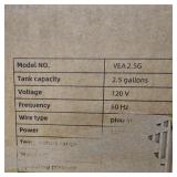 110/120v 1.5kw Mini Tank Electric Water Heater 2.5 Gallon Compact Under Sink Water Heater Knob Temperature Adjustment Instant Hot for Home Kitchen (2.5 Gallon- White)