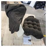 baibu Extra Large Memory Foam Recliner Cushions with Lumbar Support Pillow for Elderly, 20x20x5 Inch Thick Dual-Layer Patent Design Non-Slip Recliner Seat Cushion for Reduce Hip & Lumbar Pain, Brown