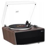 $180 All in One Vinyl Record Player,Bluetooth Turntable Built in 4 Stereo Speakers Phono Preamp,High Fidelity Turntables for Vinyl Records with Magnetic Cartridge AT-3600L,2-Speed,33/45RPM,USB PC Reco