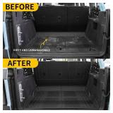 $130 Floor Mats Compatible with 2021 2022 2023 2024 2025 Ford Bronco Trunk Mat Cargo Liner Kick Mat for Ford Bronco Accessories 4 Door(Trunk Mat+Floor Mats+Rear Backrest Mats)