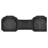 CAR PASS Heavy Duty Rubber Rear Car Mat, Deep-Dish Odorless Car Floor Mats All Weather, Universal Trim-to-Fit for SUVs Trucks Sedans, Waterproof Anti-Slip, Black