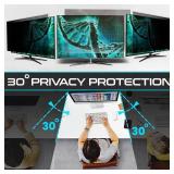 $170 EZ-Pro Screen Protector Pack of 2 Privacy Screen Panel for 32 inches (Screen Measured Diagonally) Computer Monitor, Anti Blue Light, Easy Installation, Screen Panel Size 17.3" Height x 28.7" Widt