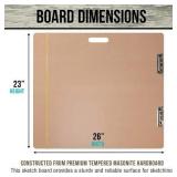 US Art Supply 23"x26" Artist Field Sketch Tote Board Drawing Heavy-Duty Clip