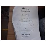 Dog Car Seat for Medium/Large Dogs up to 60 lbs, Memory Foam Dog Booster Seat with Thick Cushion, Pet Car Seat for Back with Detachable Washable Cover, Storage Pockets for SUV, Pick Up, Trunk, Grey