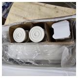 HealthSmart Swivel Shower Stool Seat with Storage Shelf, Rotating Shower Chair for Bathtub, Tool-Free Assembly, White