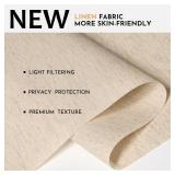 Persilux Light Filtering Roller Shades for Windows,Cordless,Linen Fabric,Roller Blinds,Thermal Insulated Fabric UV Protection Shades ,Door,Light Filtering-Beige, 23" width by 72" length.