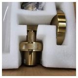 Wall Sconces Set of Two, Brushed Gold Bathroom Sconces with Clear Glass, Hardwired Sconces Wall Decor Set of 2, Modern Wall Light Fixtures for Bathroom Mirror Living Room Bedroom Hallway