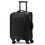 $101 LOVEVOOK Carry On Luggage 22x14x9 Airline Approved, 20 Inch Softside Suitcases with Wheels, Lightweight Spinner Carry on Suitcase with TSA Lock, Water-Resistant Large Capacity Luggage for Travel