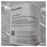 $130 Brondell L60-EW LumaWarm Heated Nightlight Elongated Toilet Seat, White