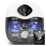 closewave Foot Spa Bath Massager with Heat, UV & Ozone Bubbles,Shiatsu Rollers Epsom Salt Temperature Control, Relieves Stress and Feet Pain - Home Pedicure Soaking Tub Gift for Women/Men, Mom/Dad