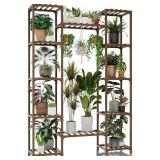 Plant Stand Indoor Outdoor 62.2  Tall Plant Shelf Large Tiered Flower Stands for Multiple Display Wood Hanging Planter Holder for Living Room Garden Balcony Patio Decor