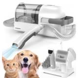lvittyPet Pet Grooming Vacuum, Hair Trimmer for Dogs & Cats, 13000PA Suction, 5 Grooming Tools, Low Noise, 2.3L, for Shedding