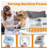 lvittyPet Pet Grooming Vacuum, Hair Trimmer for Dogs & Cats, 13000PA Suction, 5 Grooming Tools, Low Noise, 2.3L, for Shedding