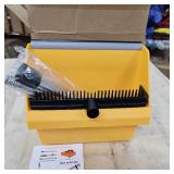 Large Commercial Dustpan with Comb Long Handle Upright Heavy Duty Dust Pan Outdoor Indoor for Courtyards, Garages, Lobbies, Shopping Malls, Market Floors, Sidewalks, Classroom Floor Cleaning