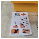 Large Commercial Dustpan with Comb Long Handle Upright Heavy Duty Dust Pan Outdoor Indoor for Courtyards, Garages, Lobbies, Shopping Malls, Market Floors, Sidewalks, Classroom Floor Cleaning