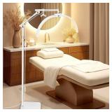 LIONVISON Lash Light for Eyelash Tech: Foldable Half Moon LED Lamp with Phone Holder for Eyelash Extension - Lash Artist Tech Tattoo, Esthetician