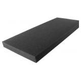 $159 FoamRush 9" x 24" x 61" Charcoal High Density Upholstery Foam Cushion (Upholstery Sheet, Foam Padding, Seat Replacement, Chair Cushion Replacement, Square Foam, Wheelchair Seat Cushion) Made in U