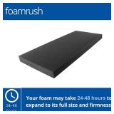 $159 FoamRush 9" x 24" x 61" Charcoal High Density Upholstery Foam Cushion (Upholstery Sheet, Foam Padding, Seat Replacement, Chair Cushion Replacement, Square Foam, Wheelchair Seat Cushion) Made in U