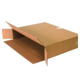 Side Loading Corrugated Cardboard Boxes, 12" x 4" x 9", for Shipping, Packing, Moving or Storage, Kraft (Pack of 25)