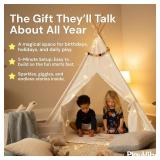 Playvibe Teepee Tent for Kids- Toddler Tent & Reading Corner for Kids, Playhouse Gift, Nursery Decor & Indoor Play, Winter Indoor Retreat Toy Fort for Toddler