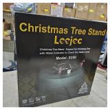 Leejec Christmas Tree Stand with Water Reservoir, Fast Clamped 10 Ft Real Tree with 5.5" Diameter, Water Level Indicator Equipped, No Assembly Required