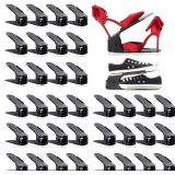 Shoe Slots Organizer 36 Pack, Adjustable Double Layer Stack Shoe Rack, Shoe Stackers for a Pair of Shoes,50% Space-Saving Storage Shoe Rack Holder for Closet Organization,Black