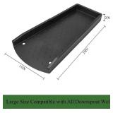 Splash Block for Gutter Downspout Extensions, 24" Rainwater Extender, Thickened Gutter Splash Guard Drain Diverter