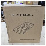 Splash Block for Gutter Downspout Extensions, 24" Rainwater Extender, Thickened Gutter Splash Guard Drain Diverter