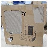 Extra Wide Stadium Seats with Back Support, Bleacher Chairs with High Back and Cushion, Padded Portable Fording Bleacher Seat with Armrests, Cup Holder and Storage Pockets (Black)