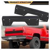 C-Notch Rear Lowering Axle C-Support Compatible with Chevy Silverado GMC Sierra C1500 1988-1998