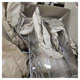 4 Pack 12" Clear Acrylic Flower Vase Rectangular Floral Centerpiece for Dining Table Modern Flower Arrangement for Home Decor or Weddings