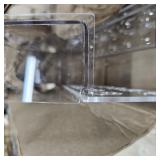 4 Pack 12" Clear Acrylic Flower Vase Rectangular Floral Centerpiece for Dining Table Modern Flower Arrangement for Home Decor or Weddings