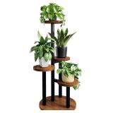 Bamworld Plant Tables Indoor Corner Plant Stand Tall Metal Wood Plant Shelf Outdoor Indoor Plant Table Rack 5 Tier Tier Plant Stand Garden Accessories for Living Room Balcony Patio