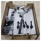 Evermagin 35" Coat Rack Wall Mount with Shelf, 4 in 1 Coat and Key Hanger with 12 Metal Hooks, Entryway Wall Mounted Shelf with Mail Holder for Living Room, Bedroom, White