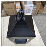 $150 CG Hunter Medium Black Lantern, Rustic Metal Decorative Lantern, 21" Tall