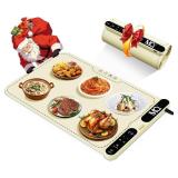 MQ Warming Mat for Food, Electric Food Warming Tray (23.6"x15"), Full Surface Fast Heating Food Warmer for Countertop, Auto Shut-Off -Versatile Chafing Dishes for Parties Home Travel