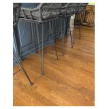 Modern Woven Rattan Bar Stools Set 4