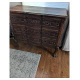 Ornate French Provincial Dresser with Claw Feet