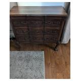 Ornate French Provincial Dresser with Claw Feet