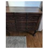 Ornate French Provincial Dresser with Claw Feet