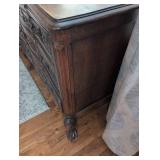 Ornate French Provincial Dresser with Claw Feet