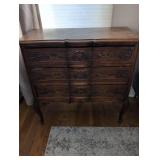 French Provincial Oak Chest of Drawers