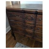 French Provincial Oak Chest of Drawers