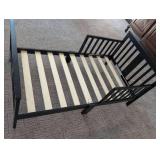 Black Toddler Bed Frame with Slats