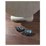 1960s Lisner Blue Thermoset Necklace and Earring Set