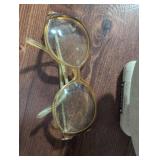 1980s Christian Dior Yellow Frame Eyeglasses