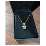 Tanzanite and Diamond Accent Pendant Necklace